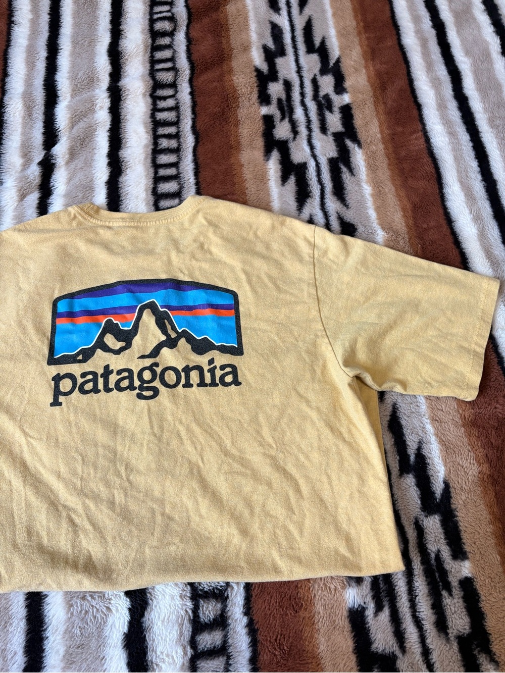 Patagonia Kids' Yellow Logo Graphic Tee
